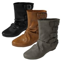 Womens wedge heel boot
