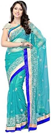 Vihaan Impex Indian Ethnic Designer Handmade Net Saree Wedding Dress Party Wear Sari