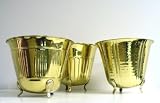 Assorted Footed Brass Planters - Prices Are Per Planter