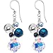 Handcrafted Austrian Crystal and Jingle Bell Earrings MADE WITH SWAROVSKI ELEMENTS