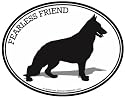 GERMAN SHEPHERD - Dog - Oval Decal-Sticker- Can be used for Cars, Trucks, Notebooks etc.