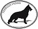 GERMAN SHEPHERD - Dog - Oval Decal-Sticker- Can be used for Cars, Trucks, Notebooks etc.