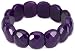 Lola Rose 'Gilly' Bracelet, Plum Jade Faceted Pebble Beads