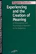Experiencing and the Creation of Meaning: A Philosophical and Psychological Approach to the Subjective (Studies in Phenomenology and Existential Philosophy)