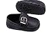Femizee Baby Boys Girls Breathable Soft Sole Slip on Crib Shoes(Newborn/First Walker/Infant Baby),Black 6-12 Months