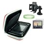 Garmin Nuvi GPS Models Size 4.3 RED Hard Shell Cube Garmin Accessories Carrying Case for All Garmin Models + Garmin GPS 4.3 Screen Protector + Garmin GPS Holder Car Mount + Live*Laugh*Love Wristband!!!