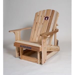 Eureka Wood Works Western Red Cedar Wood Auburn College Football Team logo engraved Garden patio... by