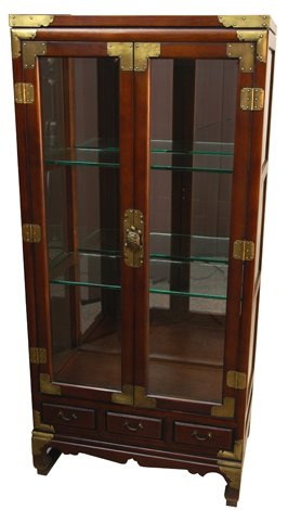 Asian Furniture & Decor - 53 Japanese Glass Display Curio Cabinet