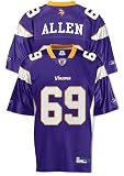 Jared Allen Jersey: Reebok Purple Replica #69 Minnesota Vikings Jersey
