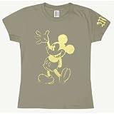  : Disney's Mickey Mouse - Gold Character Ladies T-Shirt