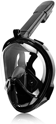 Mcoley Ocean View Snorkel Full Face Diving mask for Gopro Action Camera(black)