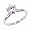Gorgeous! Women's 14k White-gold (1 CTW) Moissanite Solitaire Engagement Ring size 6