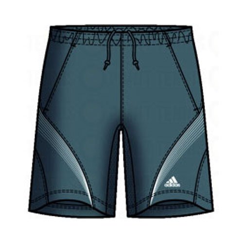 Adidas M Comp Short grau/weiß Hosen kurz