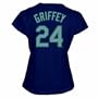 Ken Griffey Jr. Seattle Mariners Women's Name and Number T-Shirt (Large)
