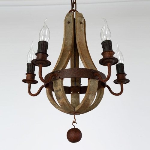 LightInTheBox Vintage Amercian Rustic Wooden Pendant Wine Barrel Chandelier Lamp Liviing and Bedroom Lamp Ceiling Lights 5