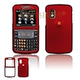 Red Rubber Feel Snap-On Cover Hard Case Cell Phone Protector for Samsung Ma ....