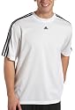 adidas Men's 3 Stripe Short Sleeve Top