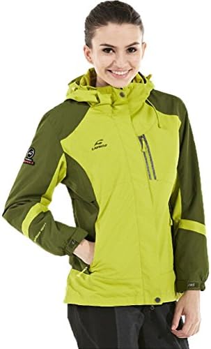 Loono Women's Outdoor Hiking Ski Waterproof Hooded Jacket Grass Green 02