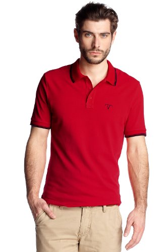 Herren Poloshirt N36623, Gr. 46 (S), Rot (selfedge red 629) Preisvergleich