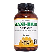 Amazon.com: Country Life Maxi Hair Time Release, 90-Tablet: Health & Personal Care