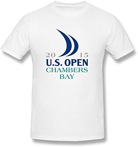 ZIYUAN Men's 2015 Us Open Logo Chambers Bay T-shirt XL White