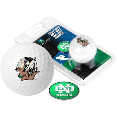North Dakota Fighting Sioux Und Ncaa Collegiate Logo Golf Ball Ball Marker