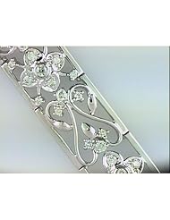 14K White Gold Diamond Bracelet