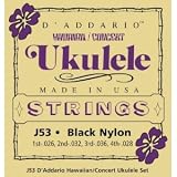 D'Addario Set Hawaii Uke Black Nylon