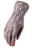 Ethel Snakeskin Women's Glove, Taupe, Large