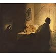 Rembrandt Harmensz. van Rijn (Christ at Emmaus) Art Poster Print - 13x19