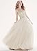 Wedding Dress: Tulle Ballgown with Champagne Lining and Beading Style CWG468