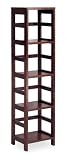 Espresso Narrow 4-Section Bookshelf