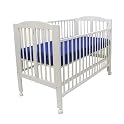 Dream On Me Full Size Folding Crib - White