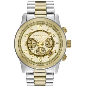 MICHAEL Michael Kors Men's Chronograph Two-Tone Mixed Metal Bracelet Watch