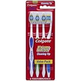 Colgate Extra Clean Full Head, Medium Toothbrush, 4 Count
