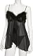 Solution  Cinema Etoile Women’s Babydoll And Thong Set With Marabou Trim Buy Now And Save