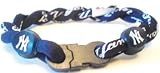 New York Yankees Titanium Twist Bracelet 8 inch Navy