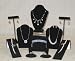 11 PIECE BLACK NECKLACE BRACELET JEWLERY DISPLAYS
