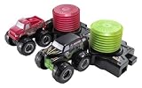 Hot Wheels Monster Jam Super Slammers Race & Crash The Destroyer vs Grave Digger