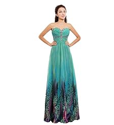 Sweetheart Chiffon Lace Beaded Evening Dress/Prom Dress 