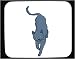 Decorated Mouse Pad with grey, cat, haired, short, pet, animal, black