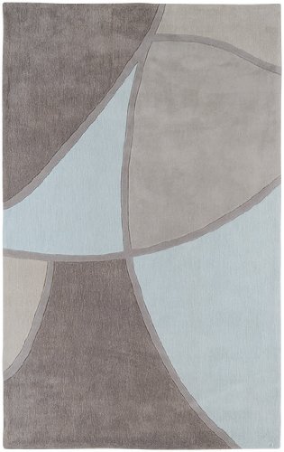 8' x 11' Triantan Taupe, Stone and Gray Hand Tufted Polyester Area Throw Rug