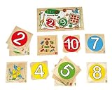 Edufun - Ef 32020 - Jouet en Bois - Coffret Puzzle 1 à 10