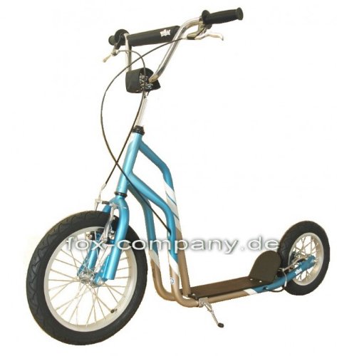 Yedoo City-Line Superior 16'+12' Scooter Yedoo Tretroller sky-blue/gold Yedoo City-Line Superior 16'+12' Scooter Yedoo Tretroller sky-blue/gold