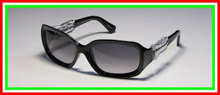 AUTHENTIC EMILIO PUCCI STYLE: 642S FRAME COLOR: BLACK/CRYSTAL LENSES: GRADIENT GRAY DESIGNER UPSCALE/HIGH-END POPULAR FASHIONABLE SUNGLASSES/SHADES - womens/ladies
