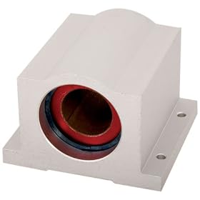 Pacific Bearing PBC-75 Compensated-Style Closed-Single Linear Plain Bearing Pillow Block 1 1/4 Inch Diameter, 4.00 x 3.625 Long
