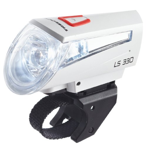 TRELOCK(トレロック) LS330 WH エコパワー1LEDフロントライト ブラケット付