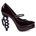 Women's Sexy High Heel Brass Knuckle Mary Jane Shoes 5 Inch Heel Pump Style Costume Shoe