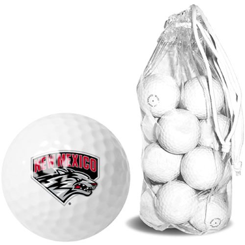 New Mexico Lobos Ncaa 15 Golf Ball Clear Pack
