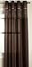 Stylemaster Fiesta Faux Silk Grommet Panel with Sequin Organza Espresso, 56-Inch by 84-Inch